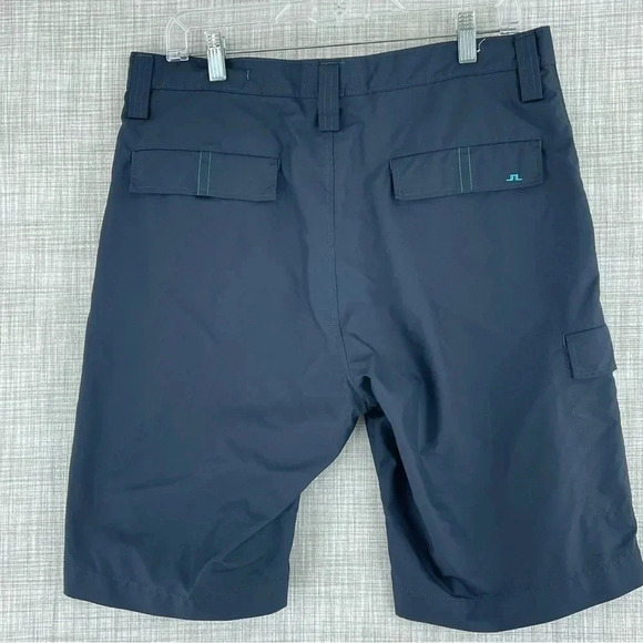 J Lindenberg Mens Size 33 polyester shorts navy blue 2933 - Picture 7 of 10